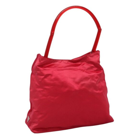 PRADA Shoulder Bag Satin Pink Auth 114460 - Picture 1 of 15